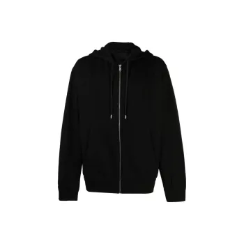 PRADA Zip Up Drawstring Hoodie