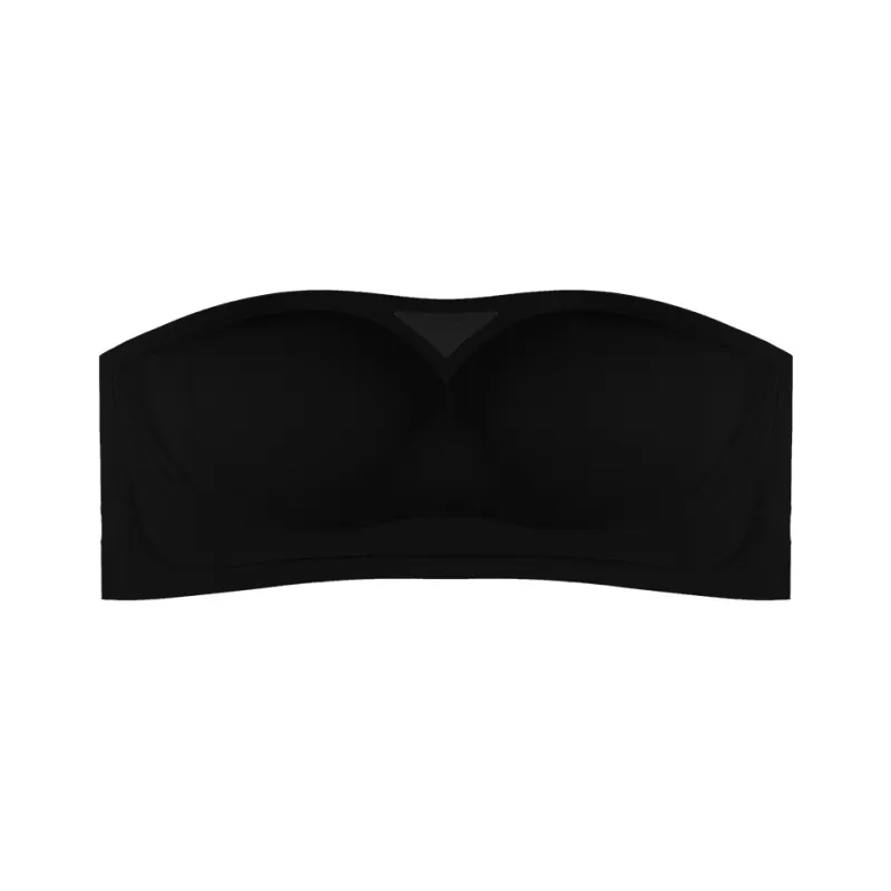 GORRENNO Strapless Bra Women's Milk White-11
