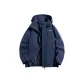 Dark Blue Single Windbreaker Jacket
