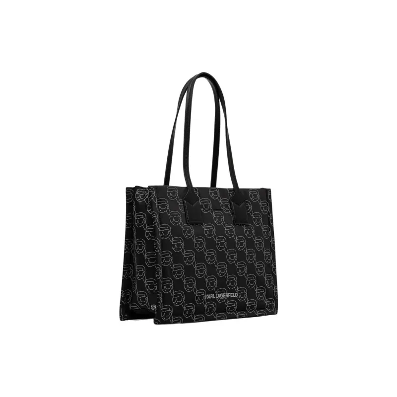 KARL LAGERFELD RPA Tote Bag, Shopping Bag, Shoulder Bag Women's Black-1