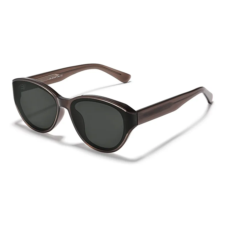 Sagawa TR/Memory Plastic Plate Frame Cat Eye Sunglasses Unisex-2