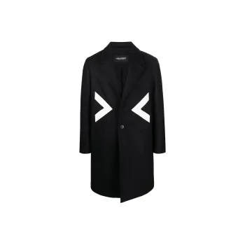 Neil Barrett Coats Men Black/White