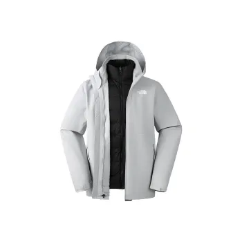 THE NORTH FACE City Outdoor Collection Waterproof And Windproof To Keep Warm Windbreaker Jacket Men's Starlight Gray