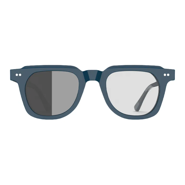 MID Plate And Metal Round Sunglasses Unisex Black-18