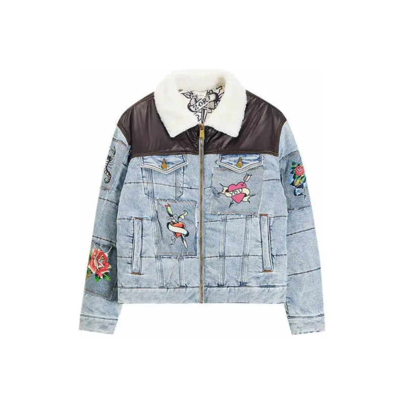 Ed Hardy x BRUNO FW24 Jacket Men's Indigo-0