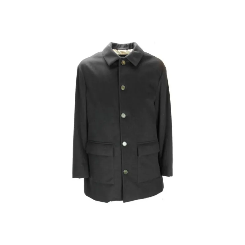 Loro Piana Coats Men Dark Blue-0