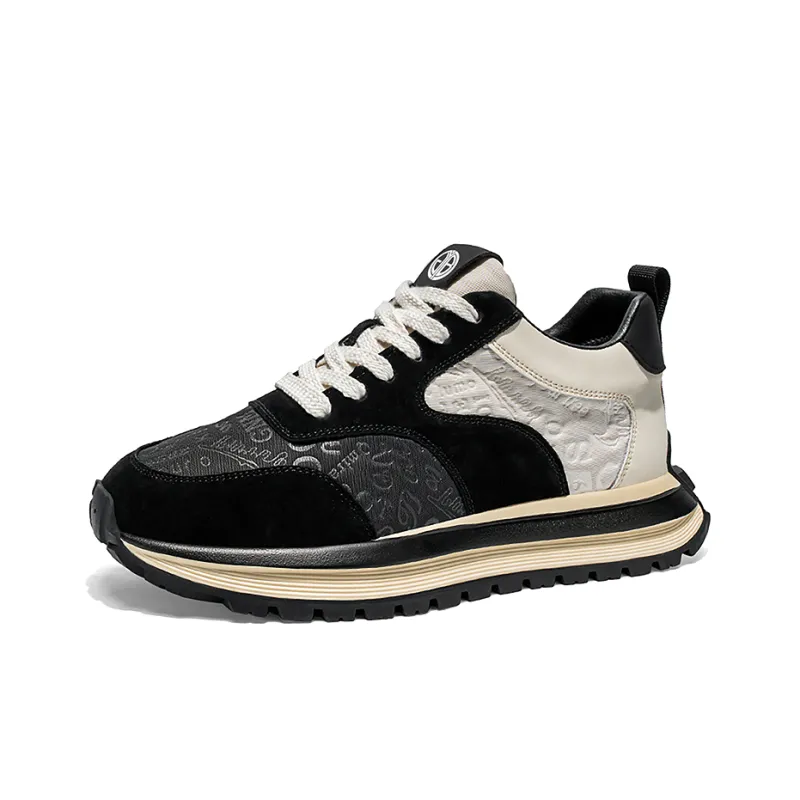 Yi Jiabao Abrasion Resistant Slip Resistant Low Top Chunky Sneakers Men's-1