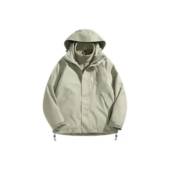 LEAVELAND Water-Resistant Windproof UV Protection Warm Windbreaker Jacket Unisex Mist Green