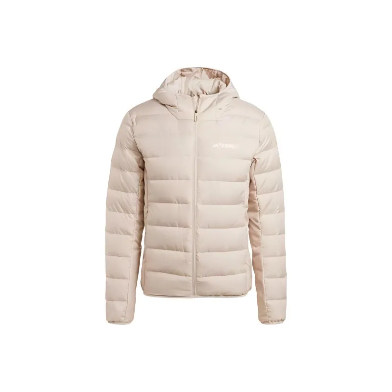 Adidas TERREX MULTI LIGHT DOWN HOODED JACKET Jackets Coats Men's Beige-0