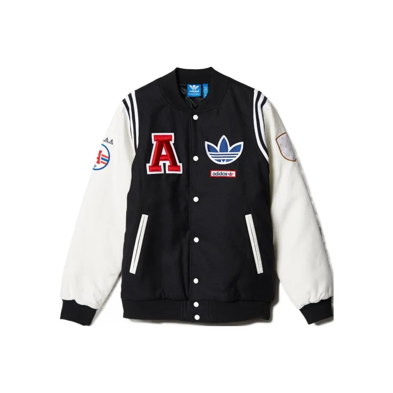 Adidas Originals Baseball Jacket Men's Black-0