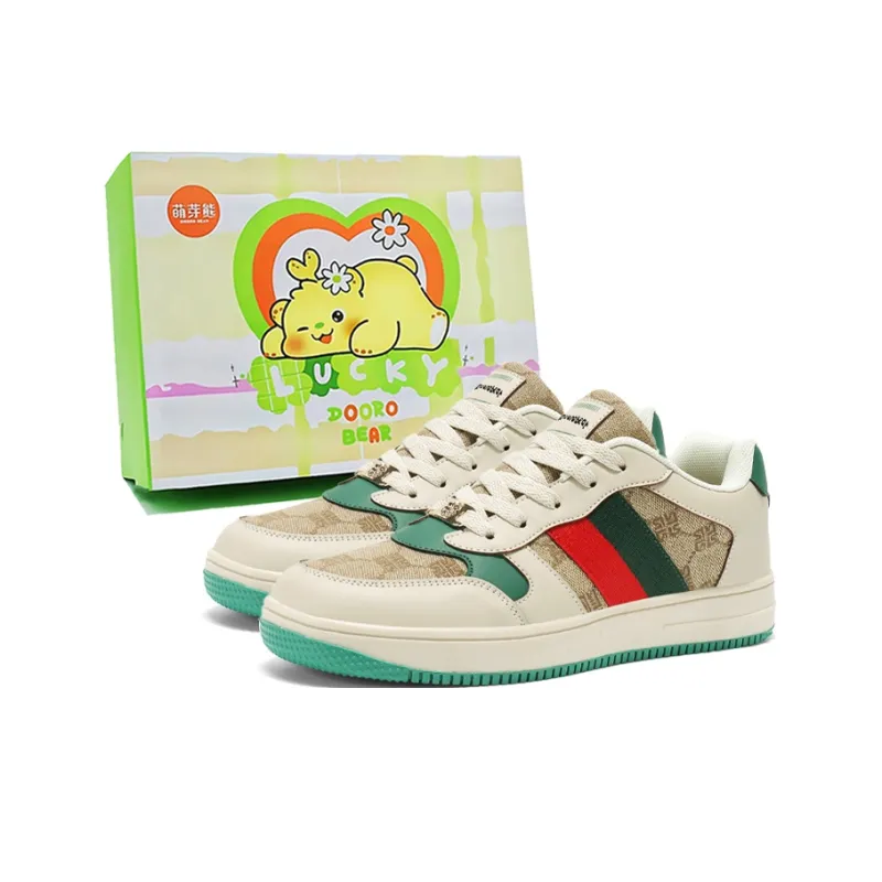Budding Bear Wear resistant, Lightweight, Breathable, And Non slip. Low Top Skateboard Shoes Unisex-0