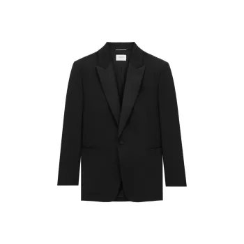 SAINT LAURENT Single Breasted Tuxedo Jacket