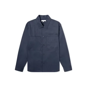 Maison Kitsune Logo embroidered Cotton Shirt
