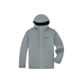Columbia Omni Heat Water Resistant Warm Heat Reflective Windbreaker Jacket Men's Gray