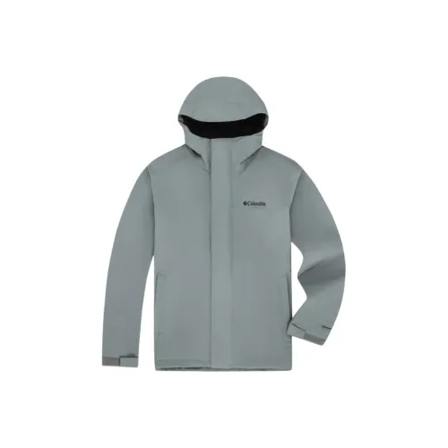 Columbia Omni Heat Water Resistant Warm Heat Reflective Windbreaker Jacket Men's Gray