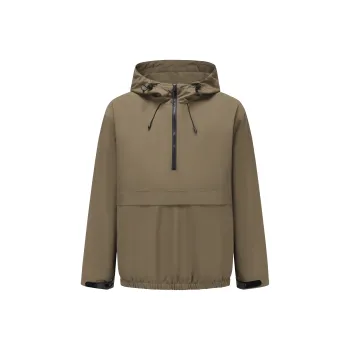 XINQITIAN Windbreaker Jackets Unisex Campsite Brown
