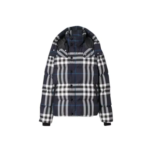 Burberry Detachable Hood Night Check Puffer Jacket