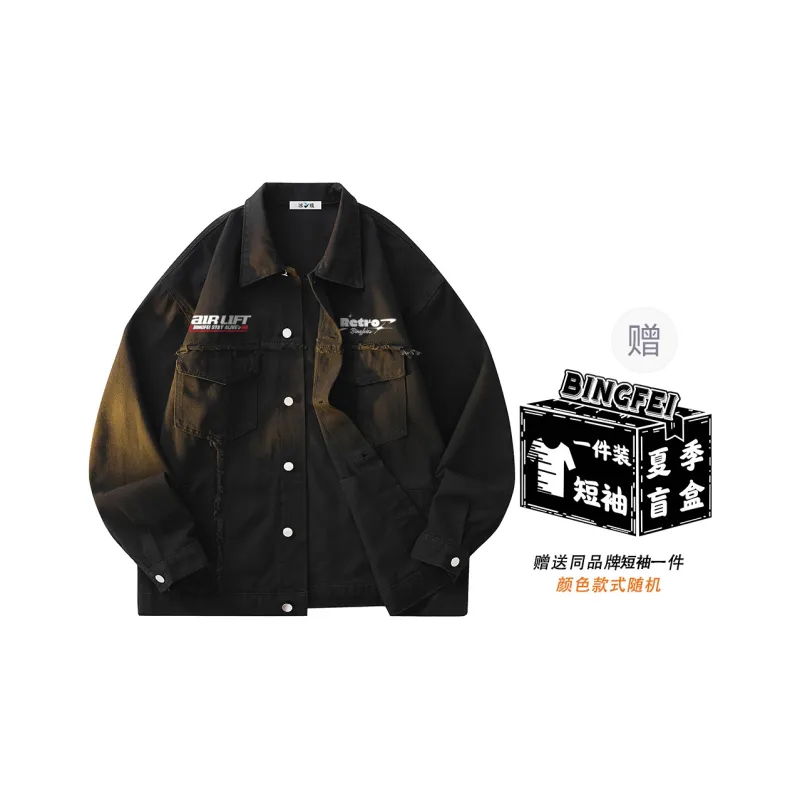 Ice flying Denim Jackets Unisex-10