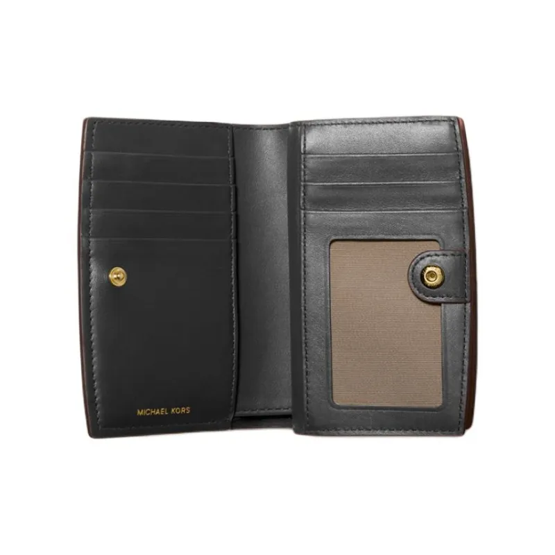 MICHAEL KORS Bryant Cow Leather Wallet Medium Size Women's Black-2