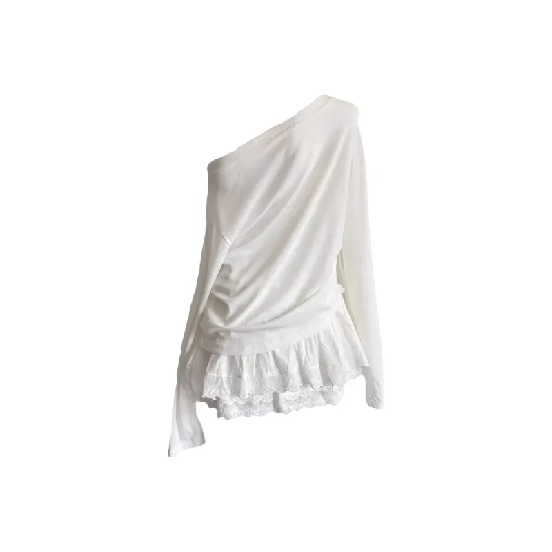 GLEE DIARY Regular T Shirt Women's White-1