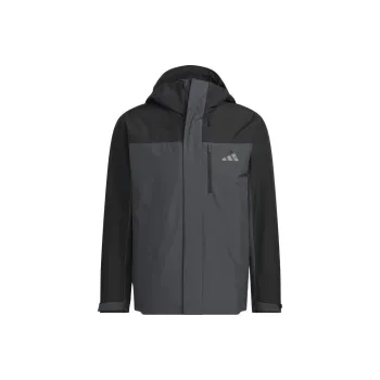 Adidas THREE IN ONE FLEECE JACKET Jackets & Coats Unisex Solid Dark Gray