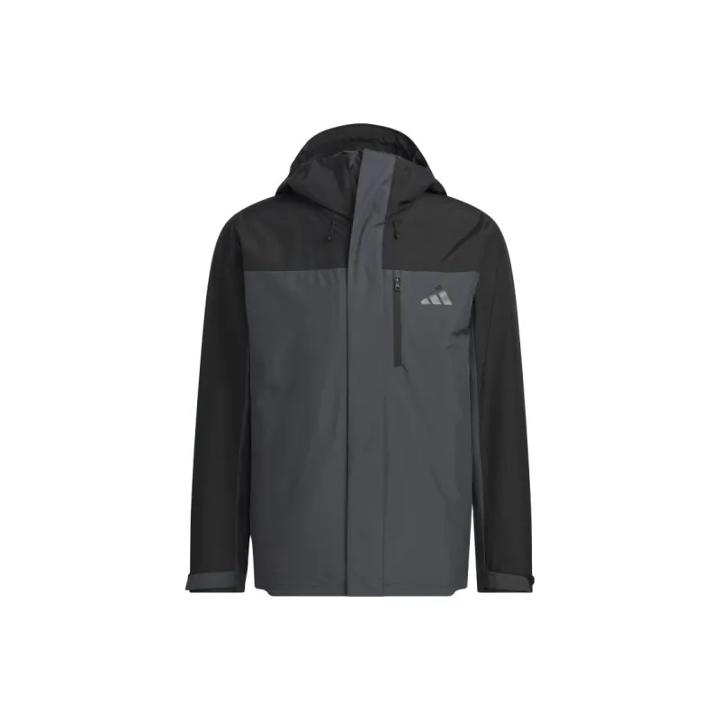 Adidas THREE IN ONE FLEECE JACKET Jackets & Coats Unisex Solid Dark Gray-0