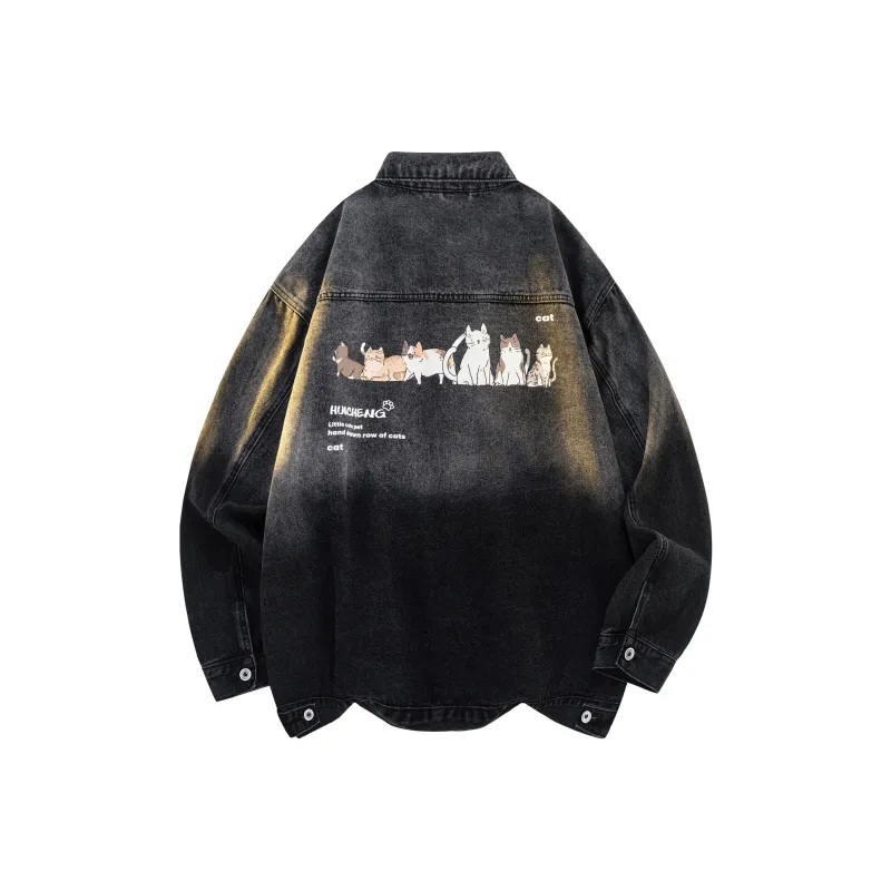 HCHUICHENG Denim Jackets Unisex-18