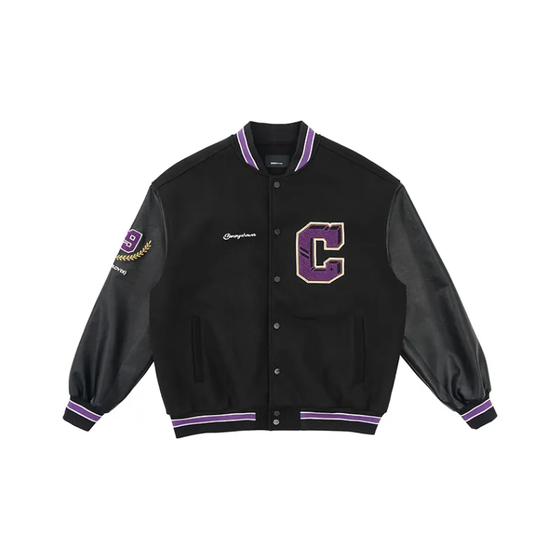 BENMYSHOWER Baseball Jacket Unisex-10