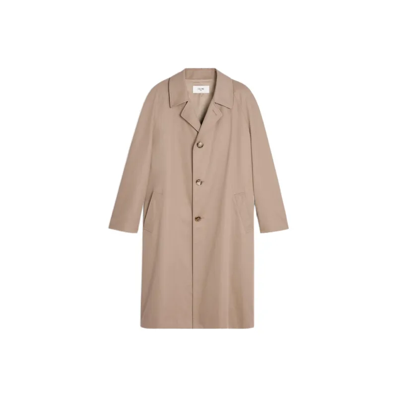 CELINE Oversized Mac Coat In Technical Cotton-0