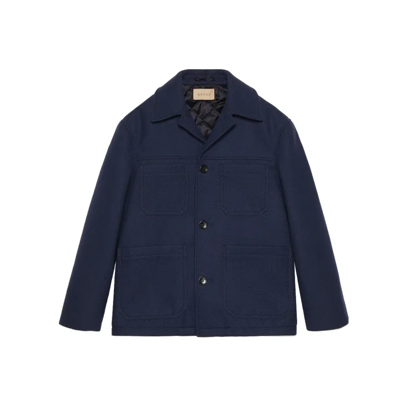 GUCCI Collared Button-Up Coat-0