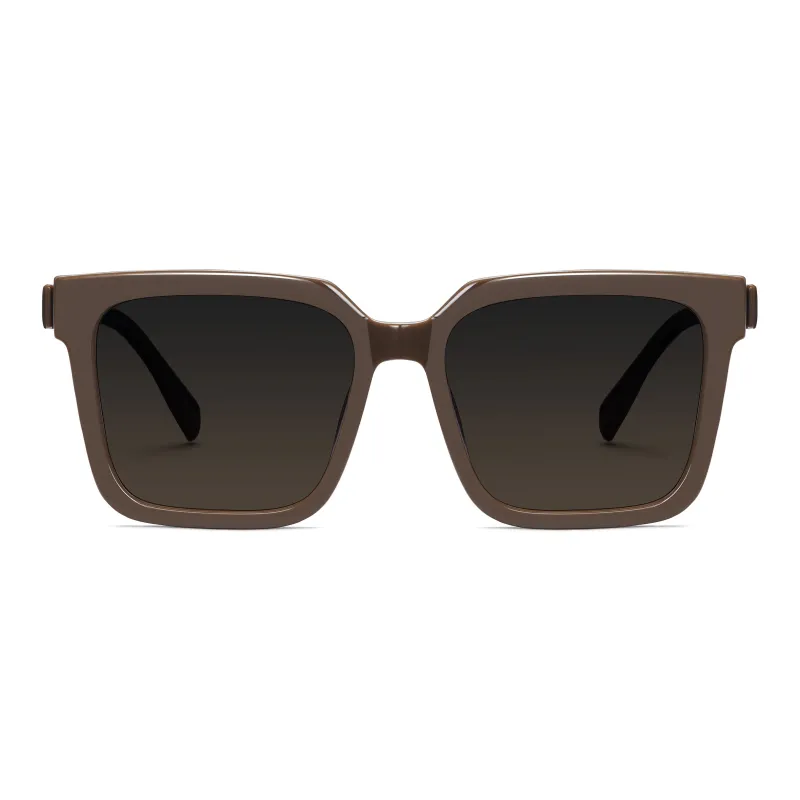 Wood Premium TR/Memory Plastic Square Sunglasses Unisex-7