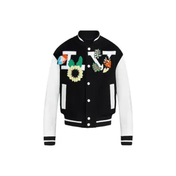 LOUIS VUITTON Baseball Jacket Men's Black