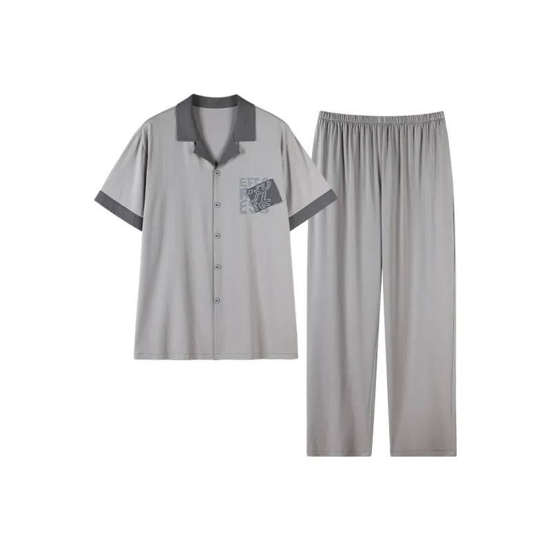 GOSO Pajama Set Men's Light Gray-0