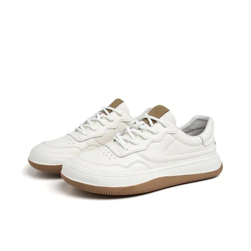 FED Lightweight And Breathable Low Top Skateboard Shoes Men's White-2