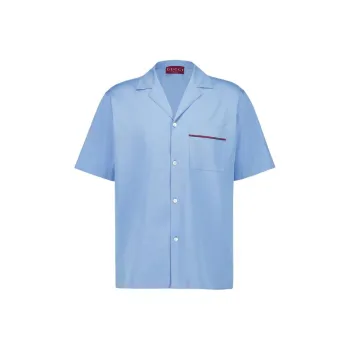 GUCCI FW25 Lido Collection Shirt Men's Blue