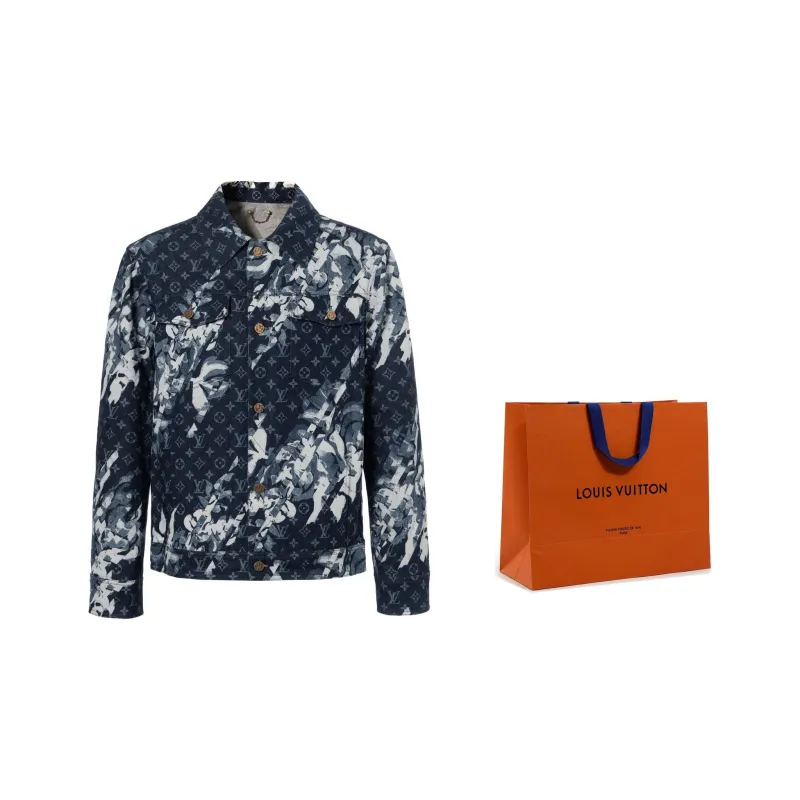 LOUIS VUITTON Jackets & Coats Men's Blue-6