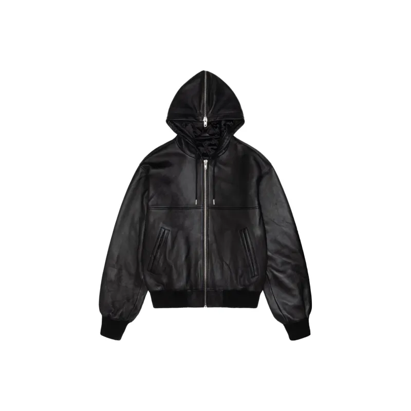Stussy Ss Link Leather Bomber Jacket-0