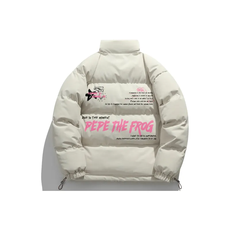 Pepe The Frog Puffer Jacket Unisex-11