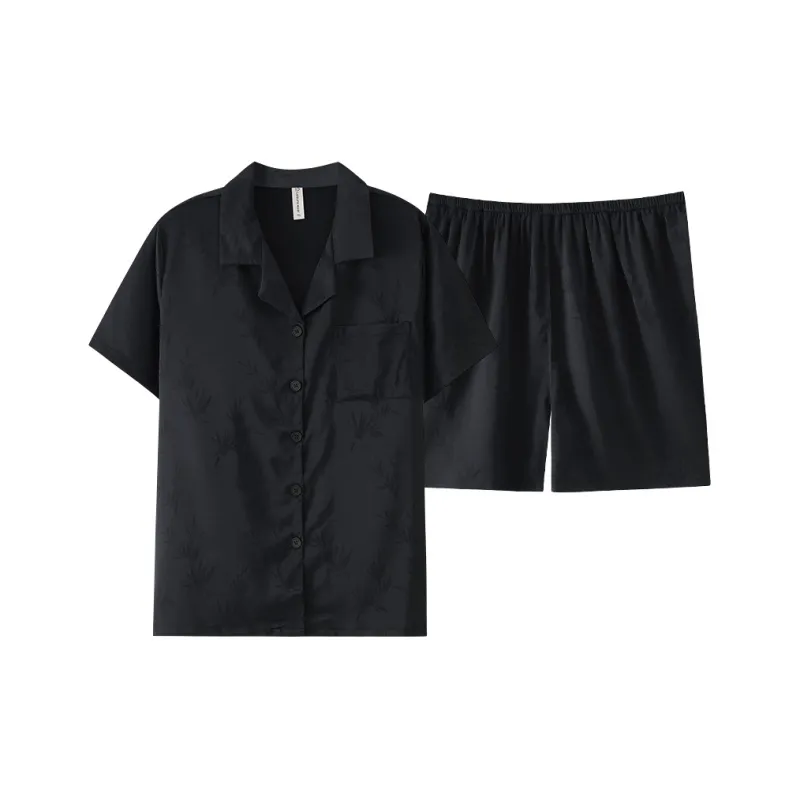 XIAFENYAN Pajama Set Unisex Black-7