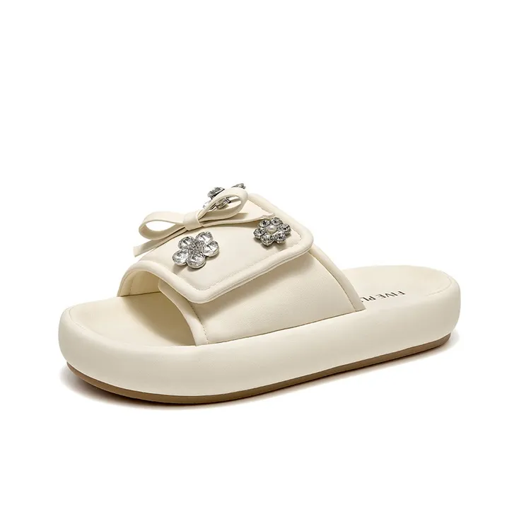 FIVE PLUS Rhinestone Slip Resistant Slide Slippers Women's-1