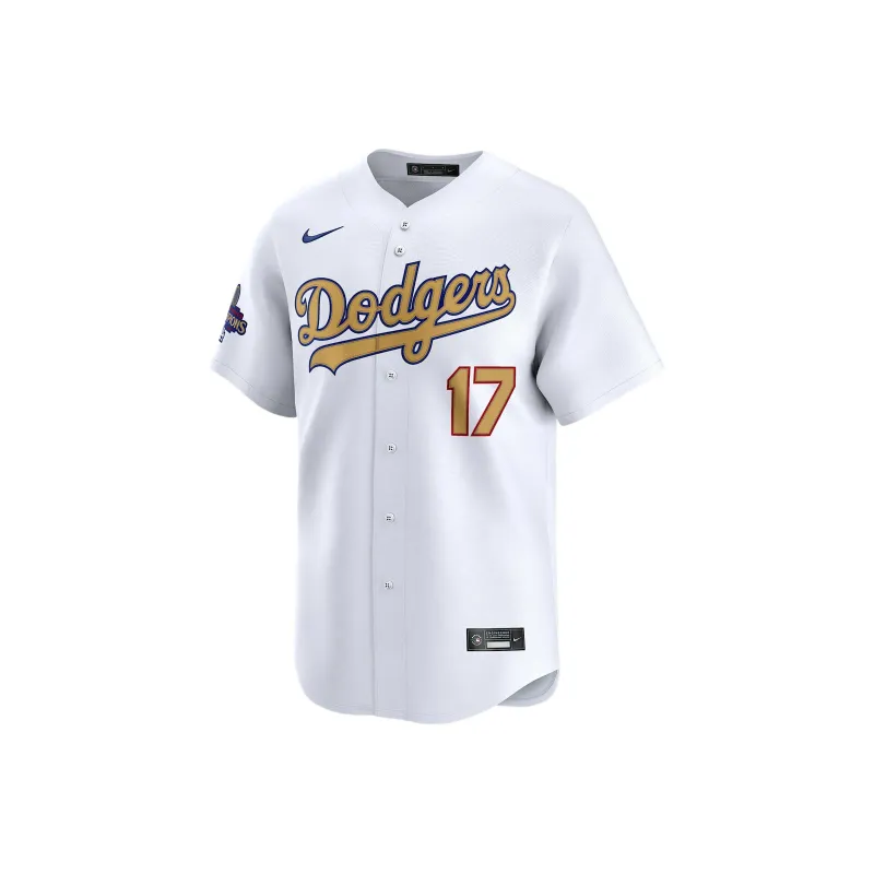 Nike Shohei Ohtani Los Angeles Dodgers 2024 World Series Champions Gold Men's Nike Dri FIT Adv Mlb Limited Jersey-0