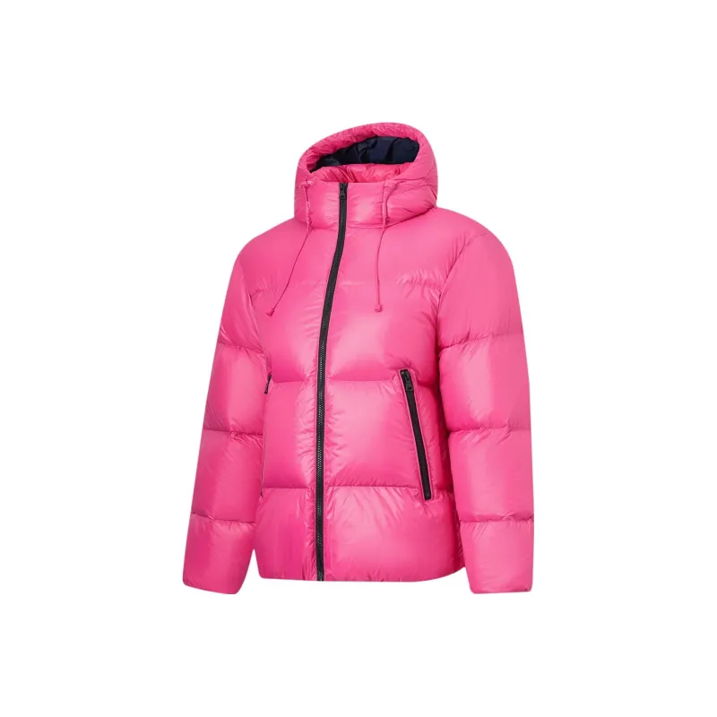 LiNing Sports Fashion Collection Down Jacket Unisex Black Cool Rose Red-0