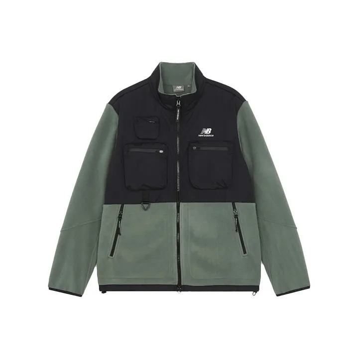 New Balance Jackets Coats Unisex Black Green-0