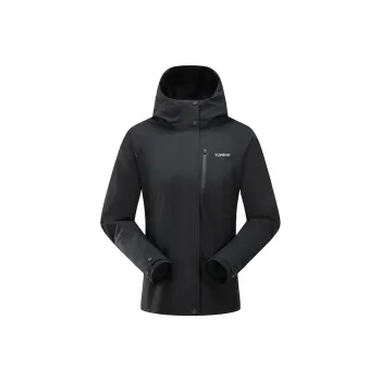 TOREAD Water-Resistant Windproof UV Protection Windbreaker Jacket Unisex Black