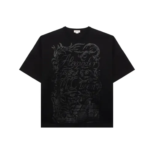 Alexander McQueen T Shirts Men Black