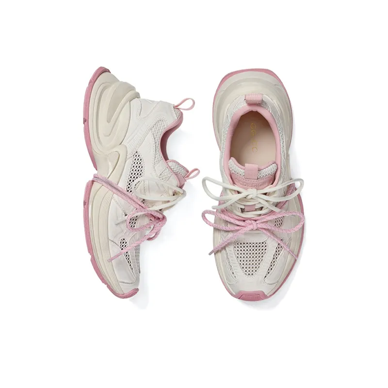GG CC Platform Casual Cushioning, Slip Resistant, And Abrasion Resistant Low Top Cut Out Mesh Chunky Sneakers Women's-2