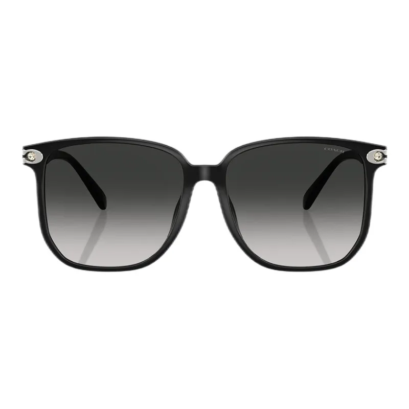 COACH Injection Molded Square Sunglasses Women's Black-2