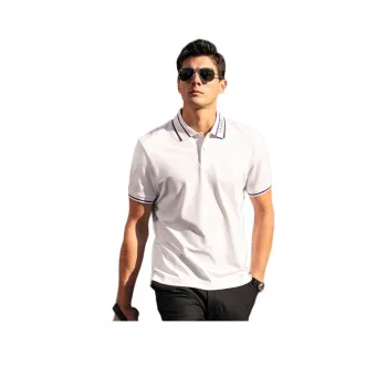 Mr.Bu Polo Shirt Men's Moon White