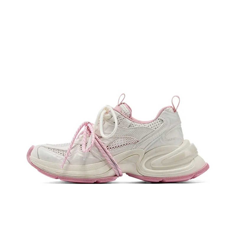 GG CC Platform Casual Cushioning, Slip Resistant, And Abrasion Resistant Low Top Cut Out Mesh Chunky Sneakers Women's-0