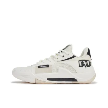 361° Anti Slip Wear Resistant Low Top Basketball Shoes Men's White Black